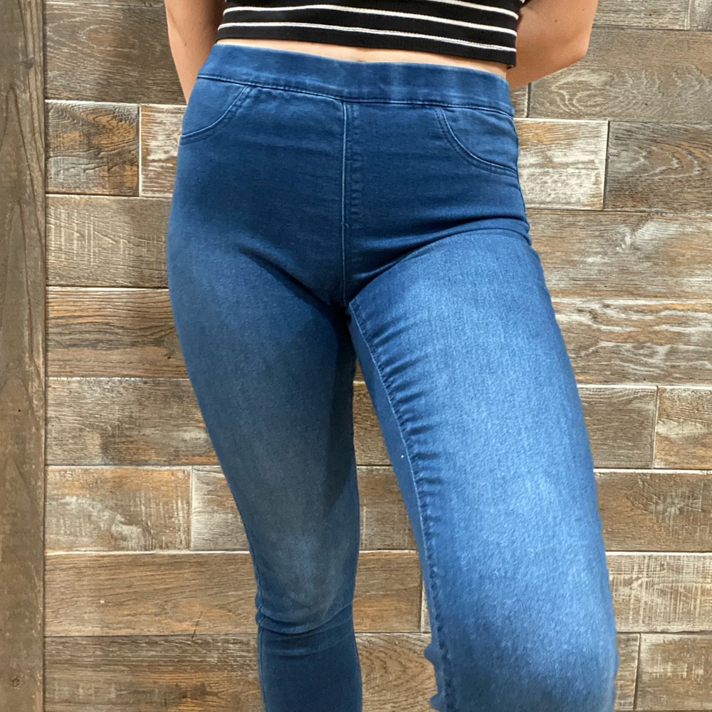 H&M blue jeggings